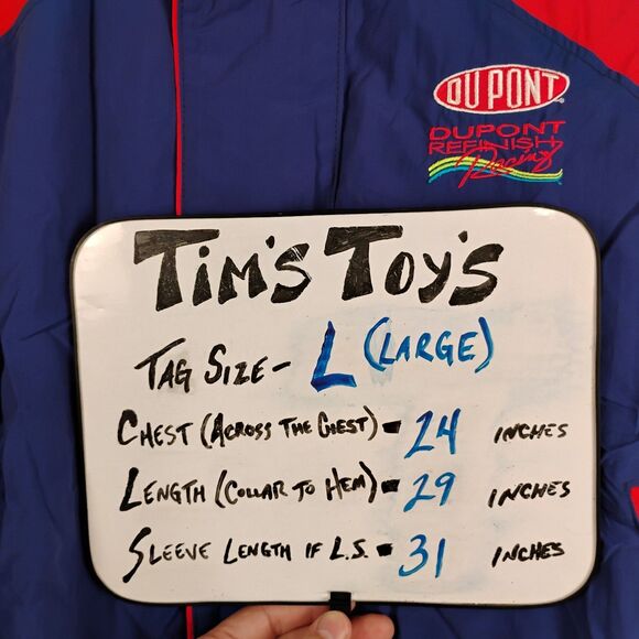 VTG NASCAR Jeff Gordon DuPont Racing Chase Authentics LS Jacket Mens L USA Made - Picture 11 of 11